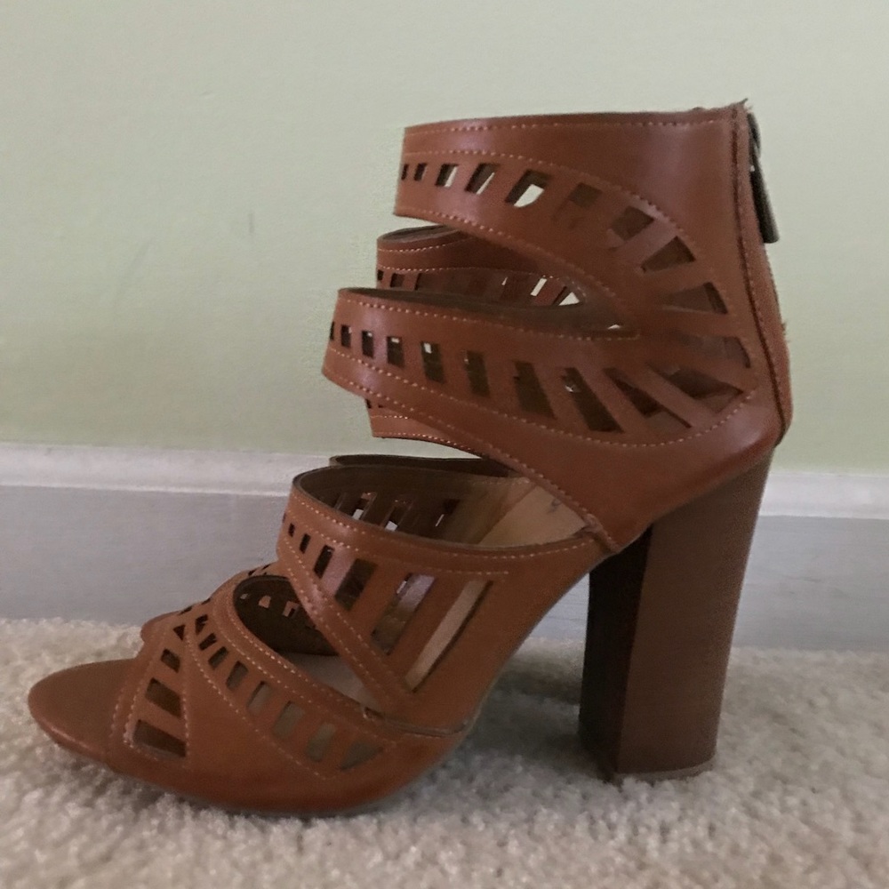 Brand new Brown Chunky Heel